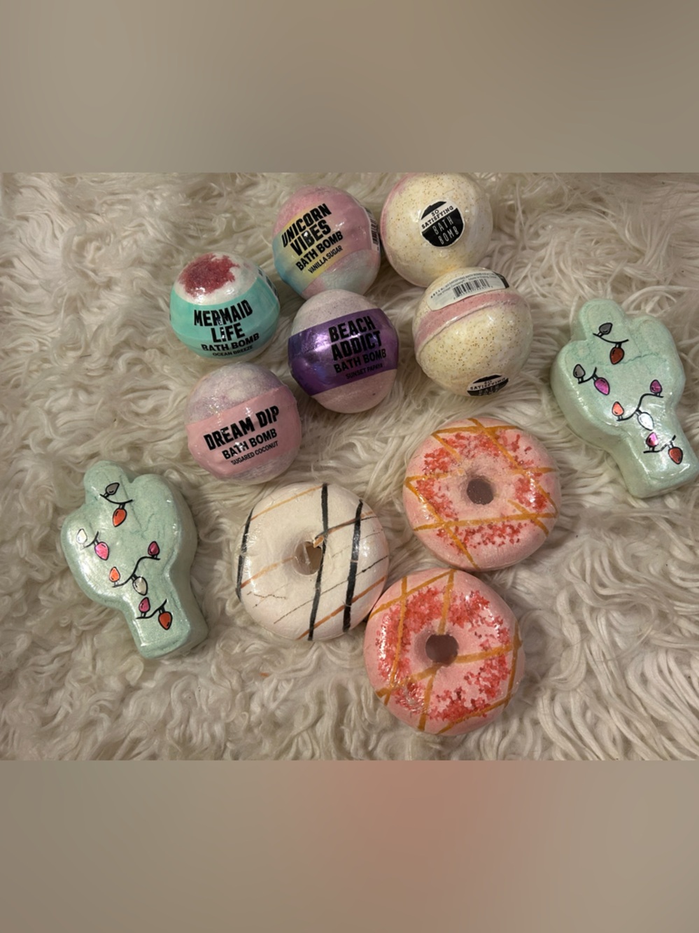 Assorted Colorful Bath Bombs Victorias Secret Pink